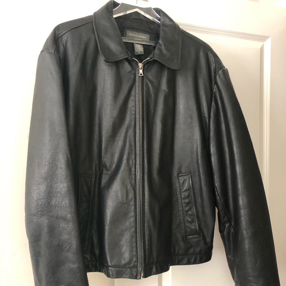 Banana Republic vintage style leather jacket